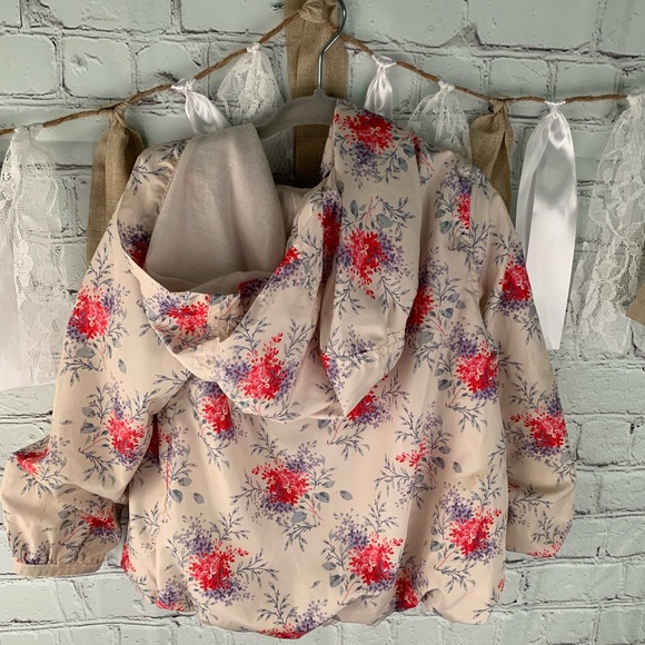 GAP Other - Gap Kids jacket Gap baby 4 year old Floral Bomber jacket style Hood